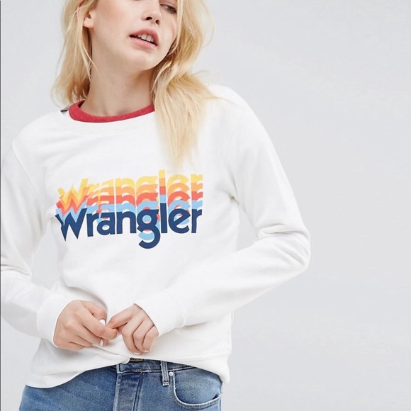 wrangler rainbow sweatshirt